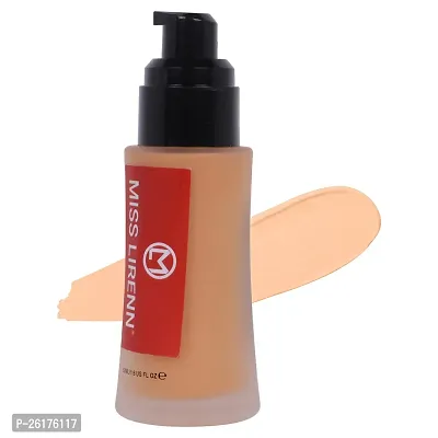 MISS LIRENN? Liquid Waterproof Foundation, Matte Finishing, 50 ML, Beige Color, Shade No-01-thumb5