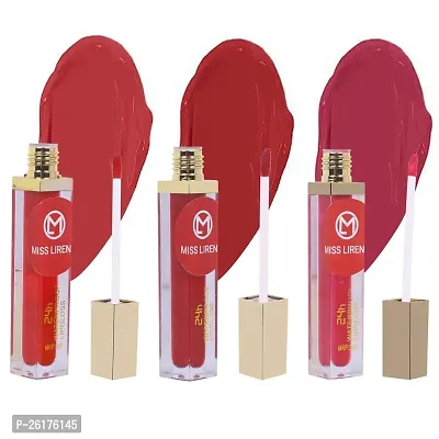 MISS LIRENN? Waterproof Lip Gloss upto 24 hours stay, Soothes, Repairs  Moisturizes Dry Lips, Multicolor, 4.5 ML, Pack of 3