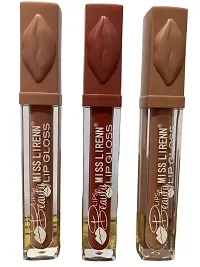 MISS LIRENN Matte Lip Gloss, Light Weight, Non-Sticky, Smudge Proof, Multicolor, Strawberry Flavour, 6 ML, Pack of 3 | Lip_Gloss_3_D2-thumb1