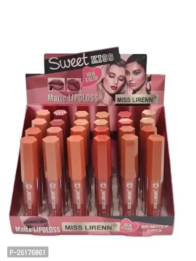 MISS LIRENN Sweet Kiss Matte Lip Gloss, Light Weight, Non-Sticky, Smudge Proof, Multicolor, Strawberry Flavour, 6 ML, Pack of 3 | Lip_Gloss_2_D1