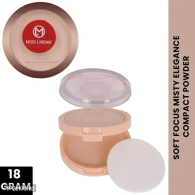 MISS LIRENN? Soft Focus Misty Elegance, Multi-Shade Flawless Makeup Compact Powder, Matte Finish, Beige Color, 18 Gram,-thumb3