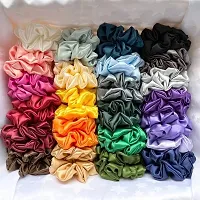 Miss Lirenn Scrunchies, Velvet Elastic Hair Bands for Womens  Girls, Premium Quality - 12 Pieces, Multicolor-thumb1