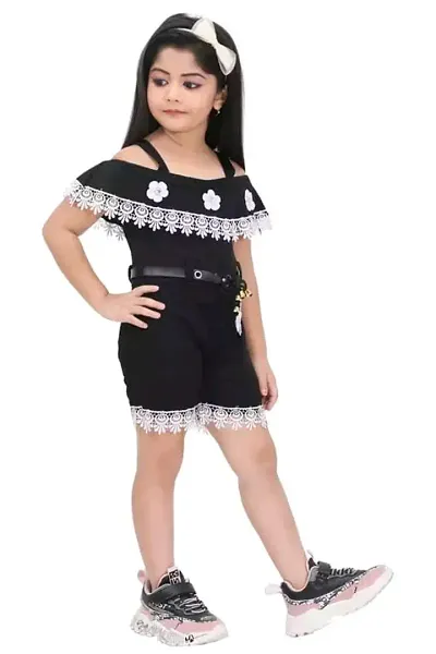 Eh Fashion Festive Cotton Dress for Girls | (Flowers)