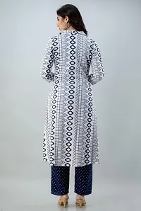 Stylish White Rayon Kurta Bottom Set For Women-thumb1