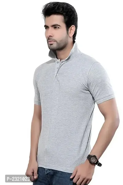 Multicoloured Polyester Blend Polos For Men-thumb2