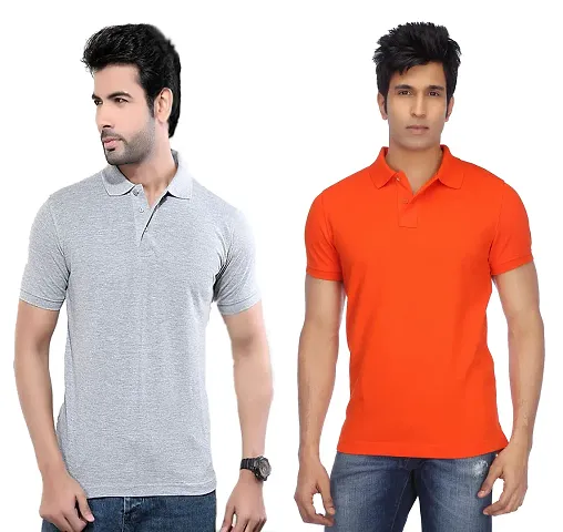 Stylish Cotton Polo Half Sleeves T-shirts For Men