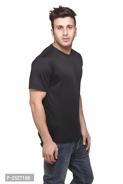 Men Multicolored Polyester Blend Round Neck Dri-Fit T-Shirt (Pack Of 3)-thumb2