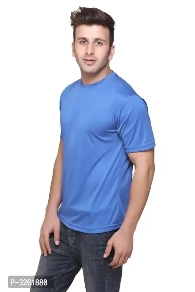 Men's Solid Polyester Round Neck Tees Combo Of 4-thumb2