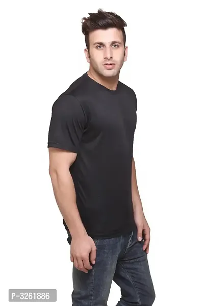 Men's Solid Polyester Round Neck Tees Combo Of 4-thumb2