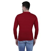 Stylish Solid Cotton Blend Henley T-shirt For Men ( Pack Of 2 )-thumb2