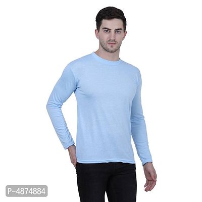 Men's Multicoloured Cotton Blend Solid Round Neck Tees (Pack of 4)-thumb3