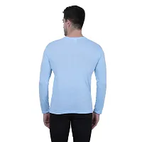 Men's Multicoloured Cotton Blend Solid Round Neck Tees (Pack of 4)-thumb1