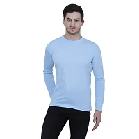 Men's Multicoloured Cotton Blend Solid Round Neck Tees (Pack of 4)-thumb3