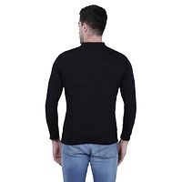 Reliable Multicoloured Cotton Blend Solid Henley Tees For Men-thumb1