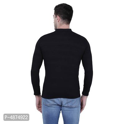 Reliable Multicoloured Cotton Blend Solid Henley Tees For Men-thumb2