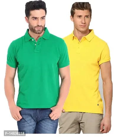 KETEX Multi Slim Fit Polo T Shirt Pack of 2-thumb0