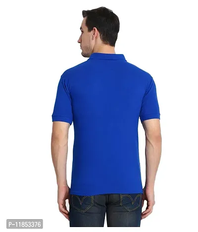 Reliable Multicoloured Cotton Blend Solid Polos For Men-thumb5