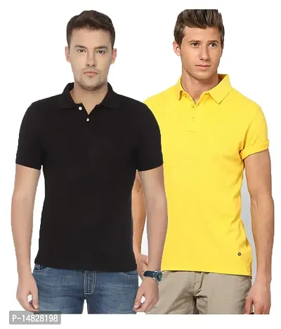 KETEX Multi Slim Fit Polo T Shirt Pack of 2-thumb0