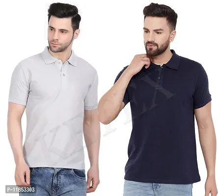 Reliable Multicoloured Polycotton Solid Polos For Men