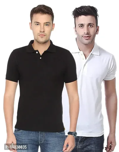 KETEX Multi Slim Fit Polo T Shirt Pack of 2-thumb0