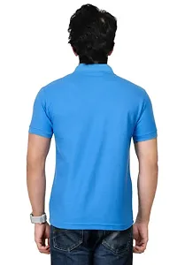 Reliable Multicoloured Cotton Blend Solid Polos For Men-thumb2