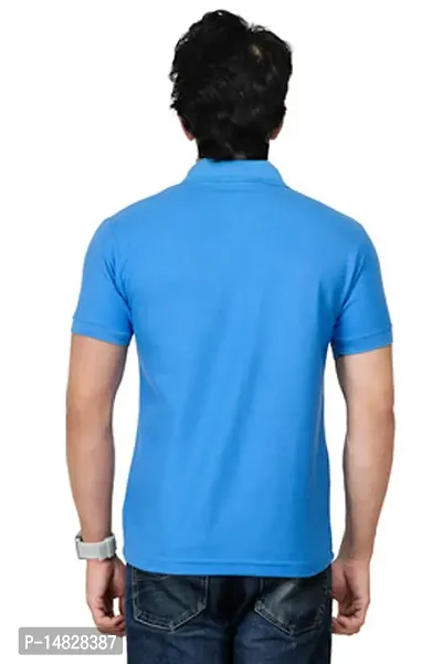 Reliable Multicoloured Cotton Blend Solid Polos For Men-thumb3