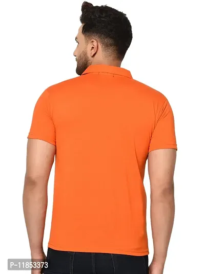 Reliable Multicoloured Cotton Blend Solid Polos For Men-thumb5