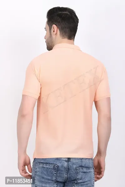 Reliable Multicoloured Cotton Blend Solid Polos For Men-thumb3