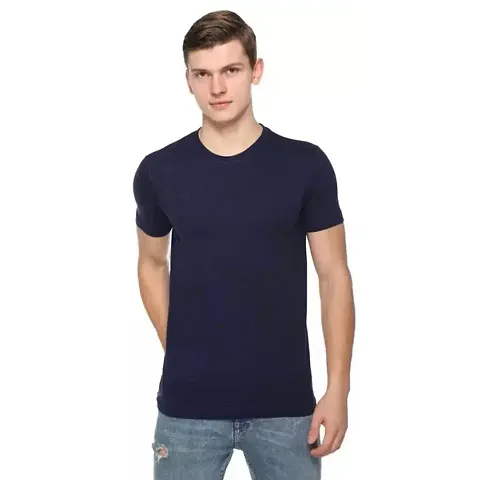 Livsaucy Short Sleeves Solid T-Shirts for Boys Mens