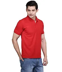 KETEX Green Polyster/Cotton Blend Polo Collar Men's Tshirt-thumb1