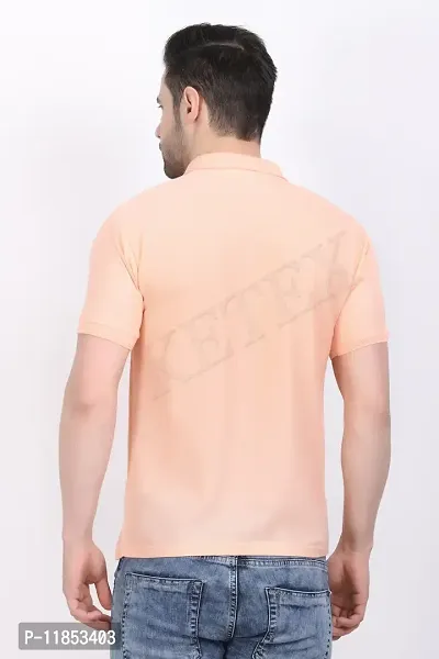 Reliable Multicoloured Cotton Blend Solid Polos For Men-thumb3