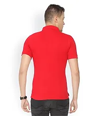 Reliable Multicoloured Cotton Blend Solid Polos For Men-thumb1