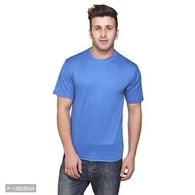 KETEX Men's Slim Fit T-Shirt (ROUND_SKYBLUE_L_Sky Blue_L)
