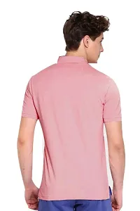 Reliable Multicoloured Polyester Blend Solid Polos For Men-thumb1