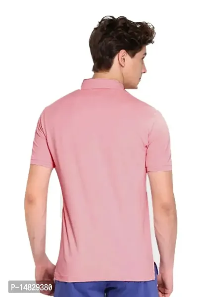 Reliable Multicoloured Polyester Blend Solid Polos For Men-thumb2