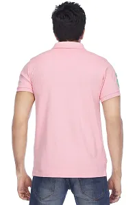 Reliable Multicoloured Cotton Blend Solid Polos For Men-thumb2