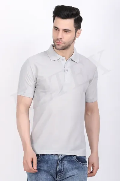 Reliable Polycotton Solid Polos For Men