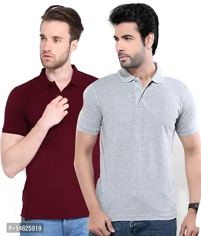 KETEX Multi Slim Fit Polo T Shirt Pack of 2