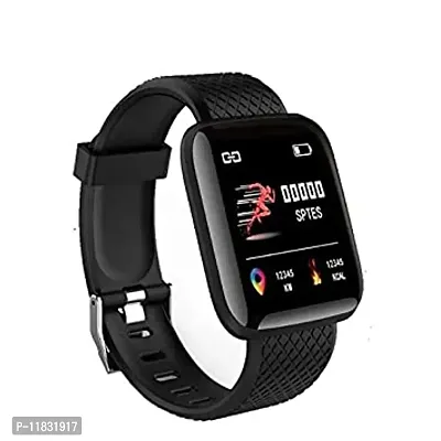 ID116 Smartwatch  (Black Strap, FREE-thumb0