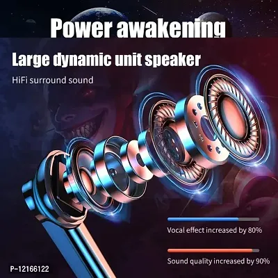 M28 Wireless Earbuds Tws Bluetooth 5 1 Gaming Monster Earphones Touch Control Headphones Microphone Mirror Screen Mini Led Display Excellent Sound Ensure Fast Stable Connection Waterproof-thumb2