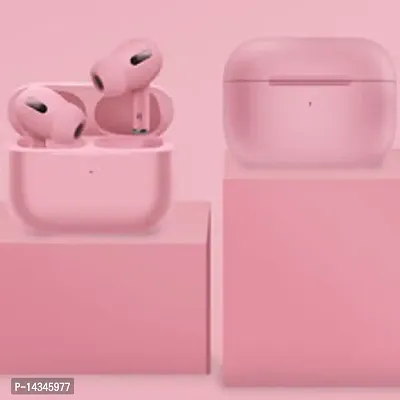 Bluetooth Wireless Airpods Pro Pink high Bass Clear Sound Quality Bluetooth Bluetooth Headset  (Pink, True Wireless)-thumb0