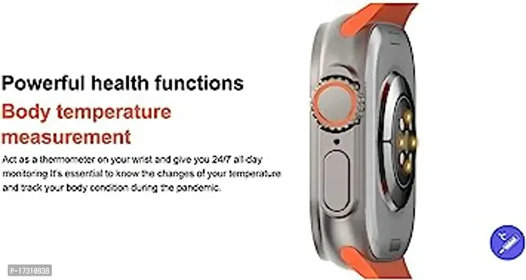 S8 Ultra Series Smart Watch Body Call Smartwatch Series 8 Mart Watch With Heart Rate Blood Pressure And Spo2 Monitor Will Record Your All Day Activities Like Steps-thumb2