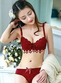 Classy Polycotton Solid Lingerie set for Women-thumb3