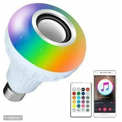 Led Music Smart Bulb 12W Multicolor Music Disco Type Self Changing Color Lamp Flashlight Music Light Balb Pack Of 1
