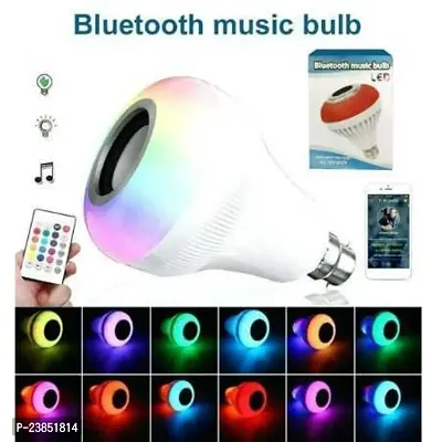 Base Led Multicolor Rgb Music Bulb,Wireless Bluetooth Bulb With Speaker And Remote Control For Party,Home,Disco Light,Halloween,Home Decoration,Christmas Decoration-Pack Of 1