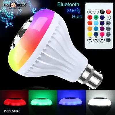 Smart Bulb With 12W Multi Colour Bluetooth Controlled Music Disco Type Self Changing Colour Lamp Flashlight Music Light