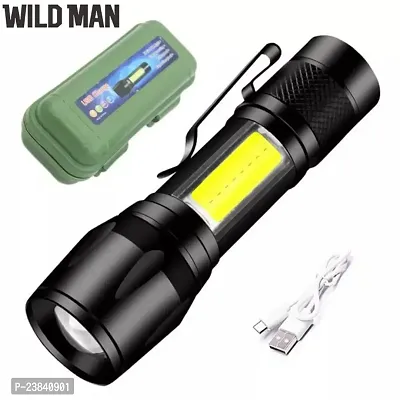 Small Sun High Quality LED Flashlight 100 Meter Full Metal Body 3 Modes Rechargeable Battery Waterproof Torch-thumb0