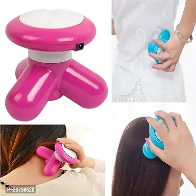 Mini Massager | Mimo Massager with USB Cable | Pain Relief Mini Vibration Full Head and Body Massager | Neck massager | Back massage machine Multicolor (Pack of 1)-thumb0