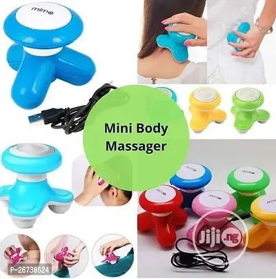 Mini Massager | Mimo Massager with USB Cable | Pain Relief Mini Vibration Full Head and Body Massager | Neck massager | Back massage machine Multicolor (Pack of 1)-thumb0