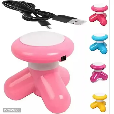 Mini Massager | Mimo Massager with USB Cable | Pain Relief Mini Vibration Full Head and Body Massager | Neck massager | Back massage machine Multicolor (Pack of 1)-thumb0